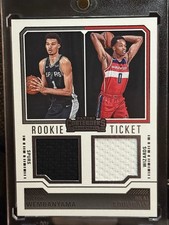 2023-24 PANINI CONTENDERS #RTN-FRN COULIBALY/WEMBANYAMA DUAL RC TICKET JERSEY