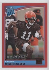 2018 Panini Donruss Rated Rookie Press Proof Red Antonio Callaway #341 1u6