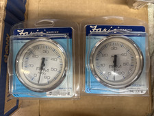 2 TACHOMETER FARIA 678-33807 4 6000RPM GAS IN...