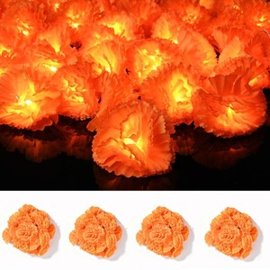 Yescom 4PC 10FT 20 LED Marigold String Lights Garland Day of Dead Halloween