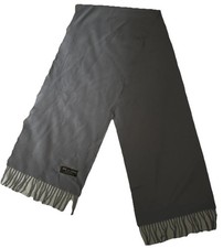 100 Cashmere Made In Scotland 64" X 12  Scarf With Fringe Pale Purple