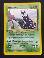 Heracross 6/111 - Neo Genesis - Near Mint NM 1st Edition Holo Pokemon Card