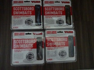 4 packs Different Scottsboro Swimbaits 6 pack 4.5" long