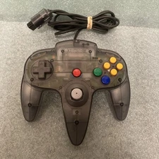 N64 Nintendo 64 Smoke Clear Black TIGHT STICK 9/10 Funtastic Controller OEM