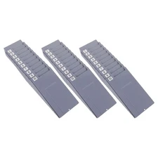  3 Sets Wall Cards Rack Time Holder: Wall Mounted Cards Plastic Holder With 10