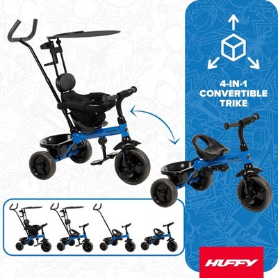 Huffy Malmo 4-in-1 Push Tricycle, Fits Riders 33