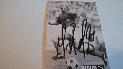 Berti VOGTS - PUMA  7 x10,5 cm- 125 Jahre BORUSSIA MÖNCHENGLADBACH 1974/75, DFB