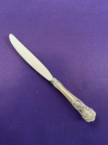 Gorham Buttercup Sterling Handled Dinner Knife. Stainless Blade. 9 Inches.