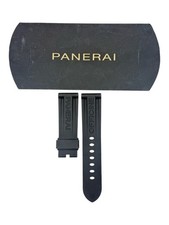 Panerai XL Black Rubber Strap 24/22 BA Tang Buckle OEM Coutchouc Band Diver