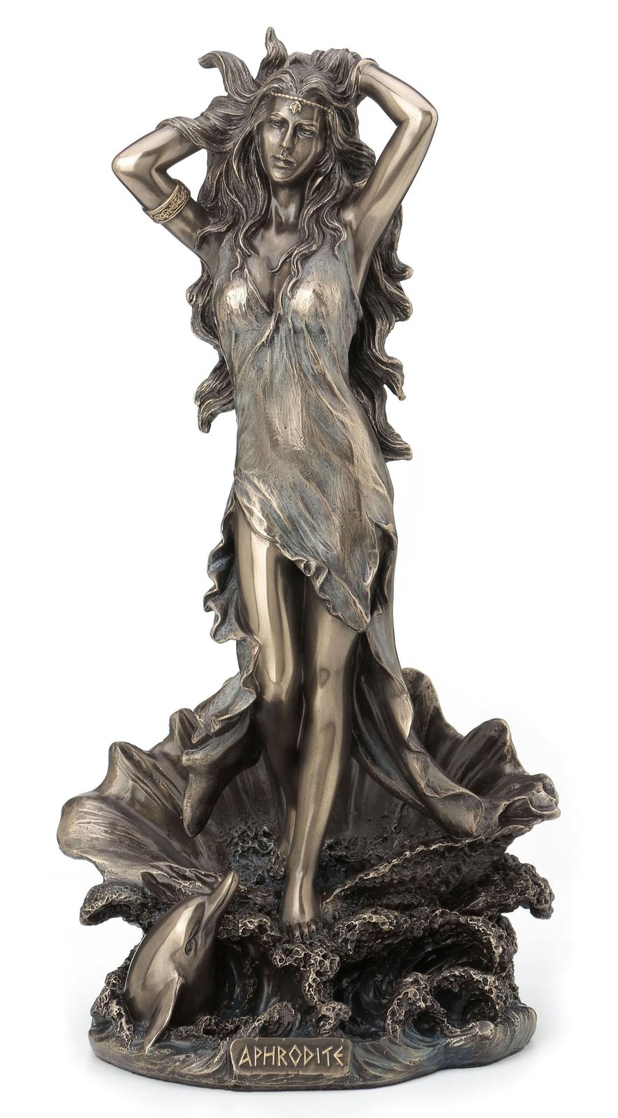 Aphrodite Rising from the Sea Bronze Figurine (By Veronese)