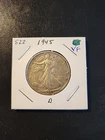 1945-D Walking Liberty Half Dollar In Very Fine Condition