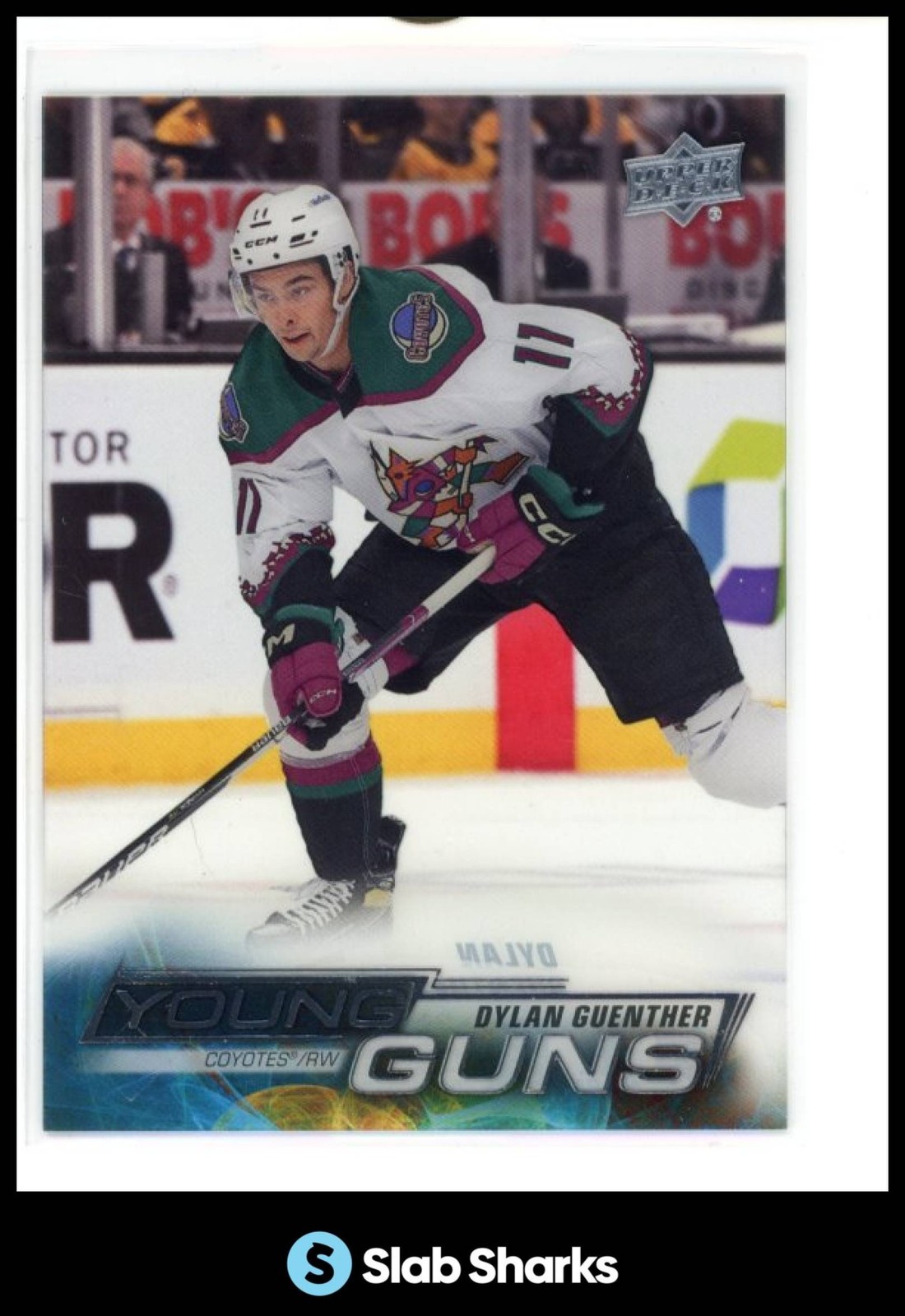 2022 UPPER DECK #497 DYLAN GUENTHER CLEAR CUT YOUNG GUNS RC ROOKIE