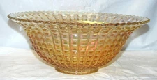 Vintage Imperial Glass Punch Bowl (no base) Iridescent Clambroth Carnival Glass