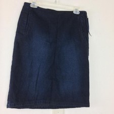 New Tommy HIlfiger Jeans Womens Denim Skirt Size 6 Dark Blue NWT