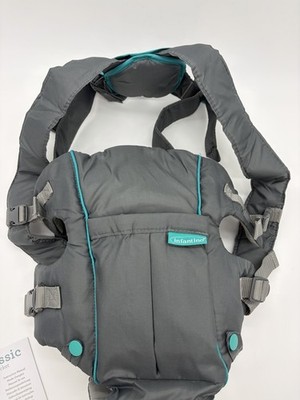 Infantino Swift Classic Babytrage grau/türkis mit Tasche B-Ware Kartonbeschädigt