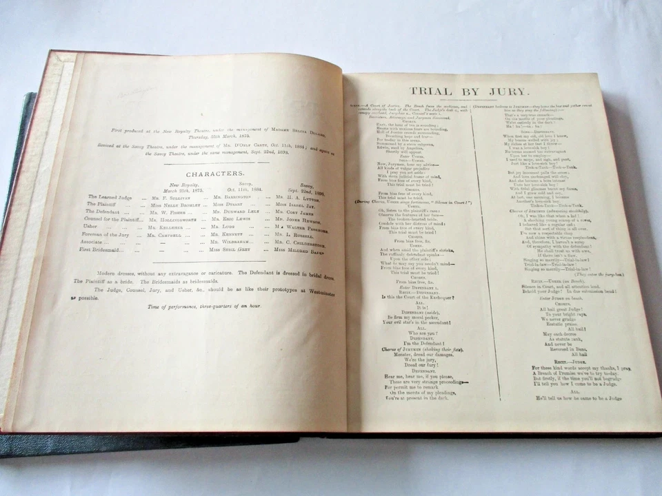 Vocal Scores of the Trial By Jury, HMS Pinafore & Mikado by Gilbert & Sullivan - Image 3 of 4