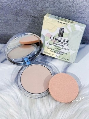 Clinique Stay-Matte Sheer Pressed Powder Oil Free, 0.27/7.6g  Pick Your Shade 