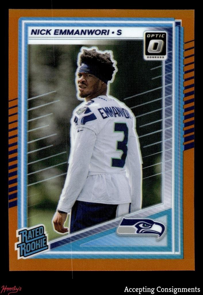 2025 Donruss Optic Orange #277 Nick Emmanwori RC Rated Rookie 272/299 SEAHAWKS