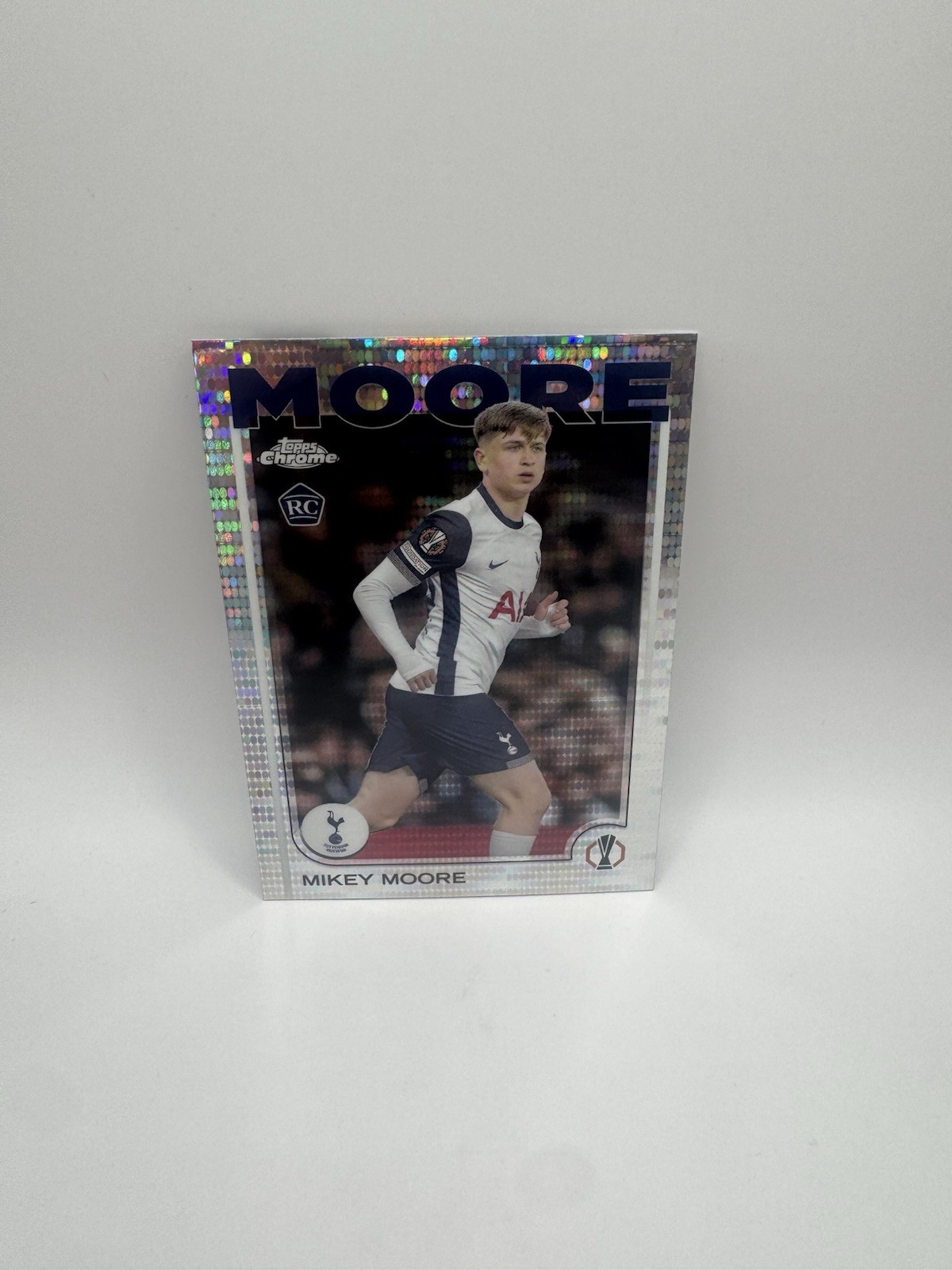 2024-25 Topps Chrome UEFA Mikey Moore RC Pulsar Refractor #199