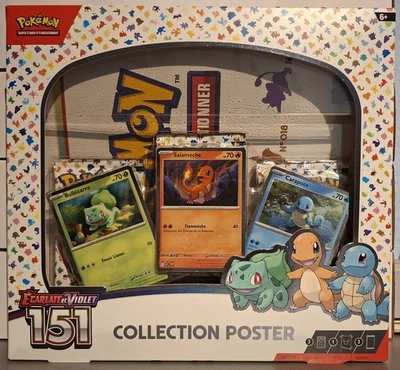 Pokemon Coffret Collection Poster 3 booster 151 scellé FR - Photo 1/2