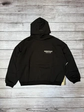 NEW Fear of God Essentials Fleece Hoodie (FW24) Black Size XXS-XL FREE SHIPPING