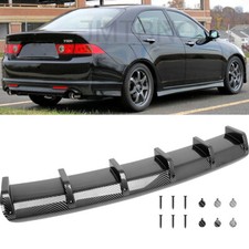 For Acura Tsx 2004-2014 Carbon Rear Bumper Diffuser 6 Fins Splitter Lip Spoiler For Acura Tsx 2004-2014 Carbon Rear Bumper Diffuser 6 Fins Splitter Lip Spoiler
