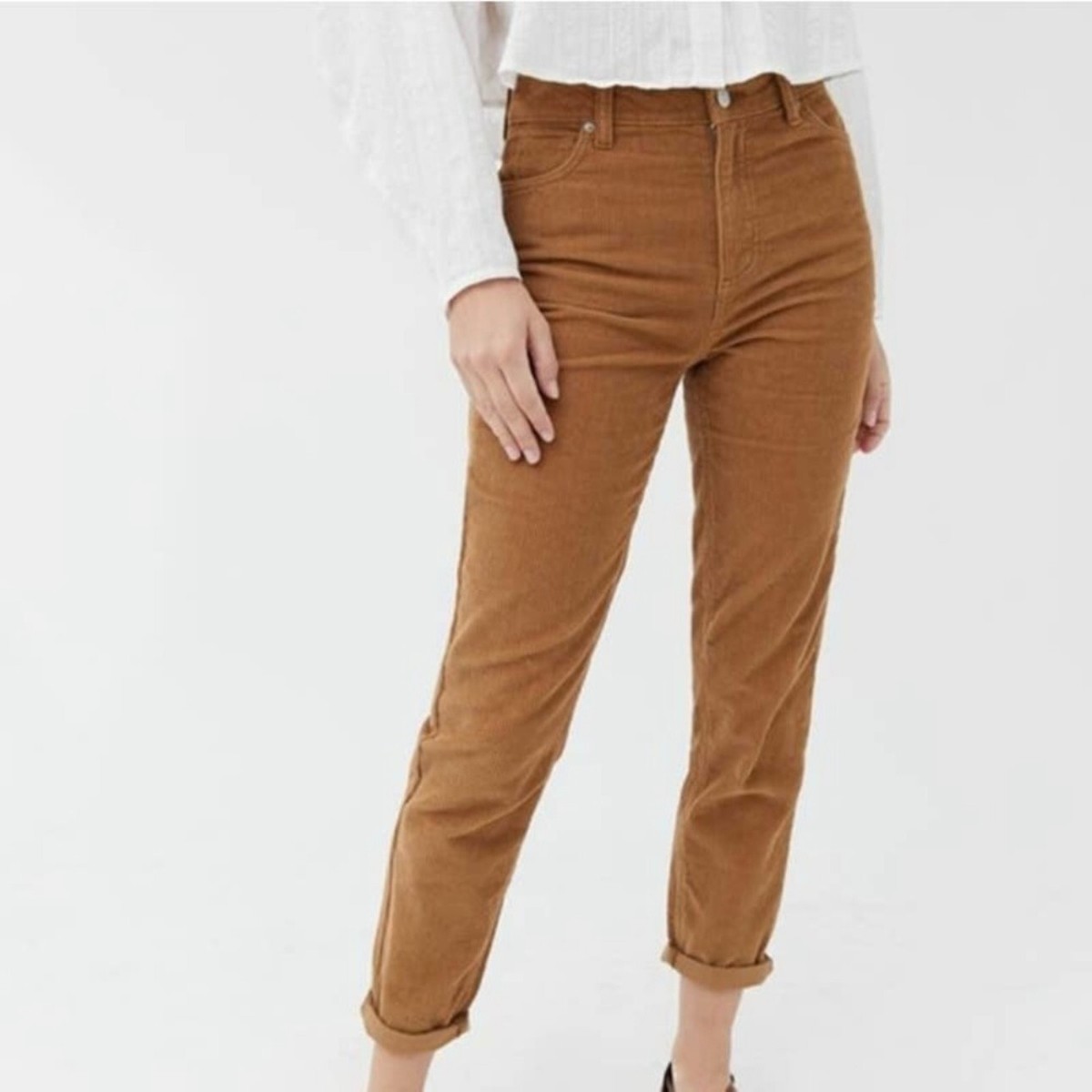 Tan Corduroy Urban Outfitters Tan Pants Urban Outfitters BDG High