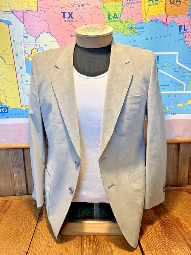 Kingsridge Imperial Barth Medium Ultra Suede Gray Men’s Blazer Sports Jacket Vtg - Picture 5 of 23