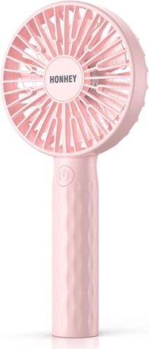 HonHey Handheld Fan, Super Mini Portable Eyelash Fan with one size, Pink