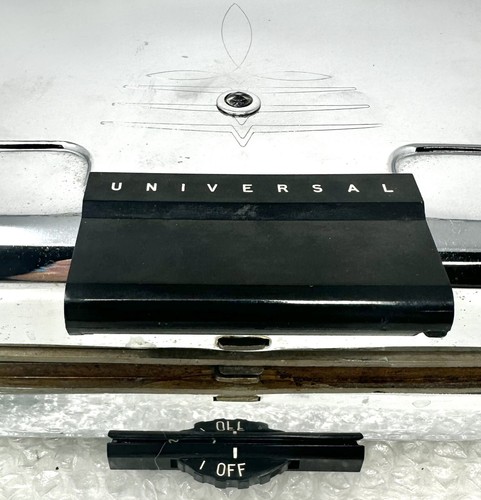 Vintage GE ELECTRIC SKILLET & WAFFLE IRON /GRIDDLE COMBO (Chrome) Works Great! - Picture 15 of 21