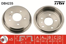 TRW DB4235 Brake Drum for Mercedes-Benz
