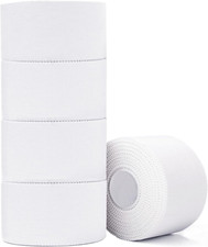 Athletic Tape,5 Pack White Sports Tape,Very Strong No Sticky Residue Wrist Ankle