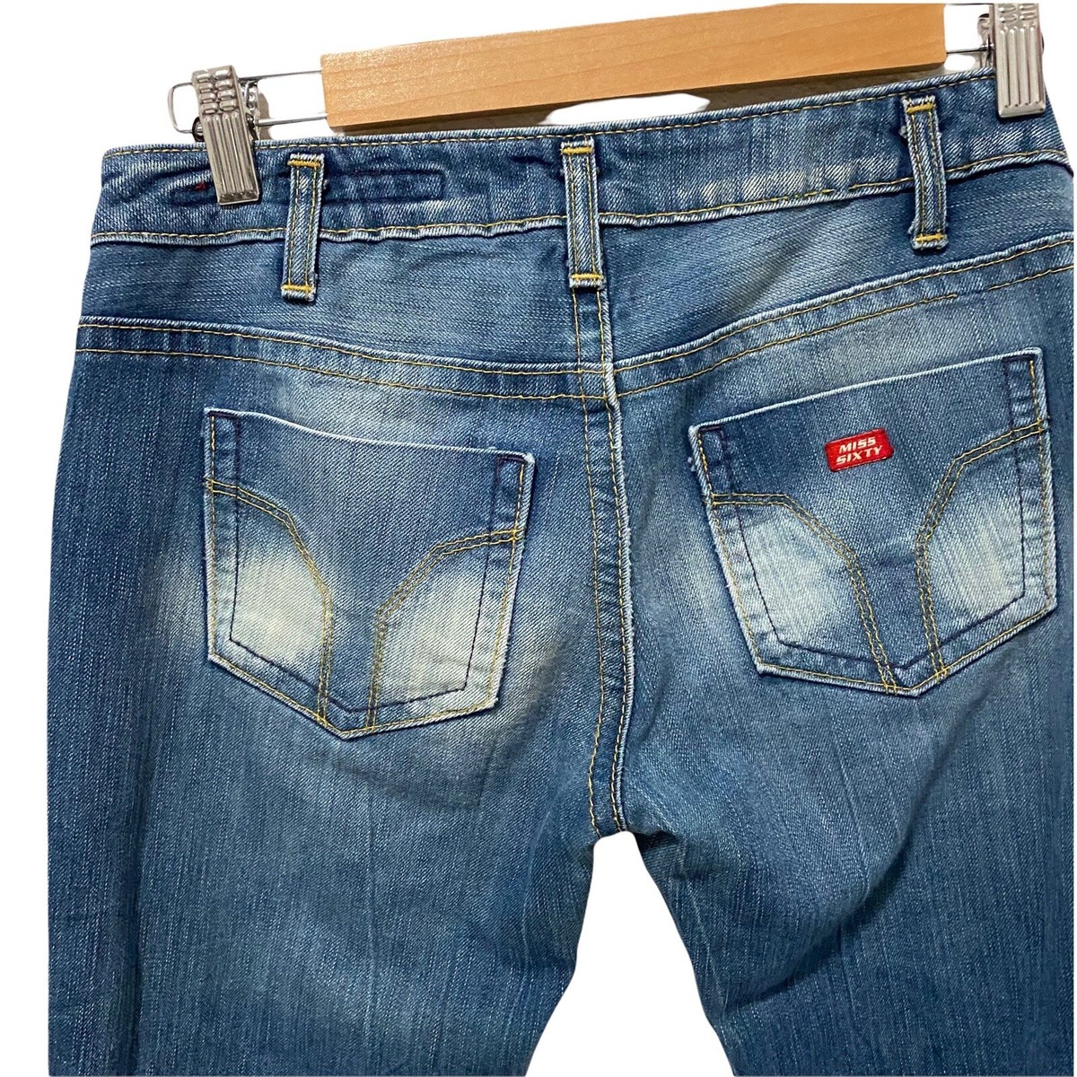 Miss Sixty Womens Mary J Jeans Sz 27 Flare Leg Low Rise Italy