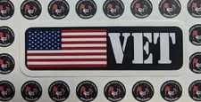 American Flag Vet Motorcycle Helmet Sticker Biker Helmet Decal