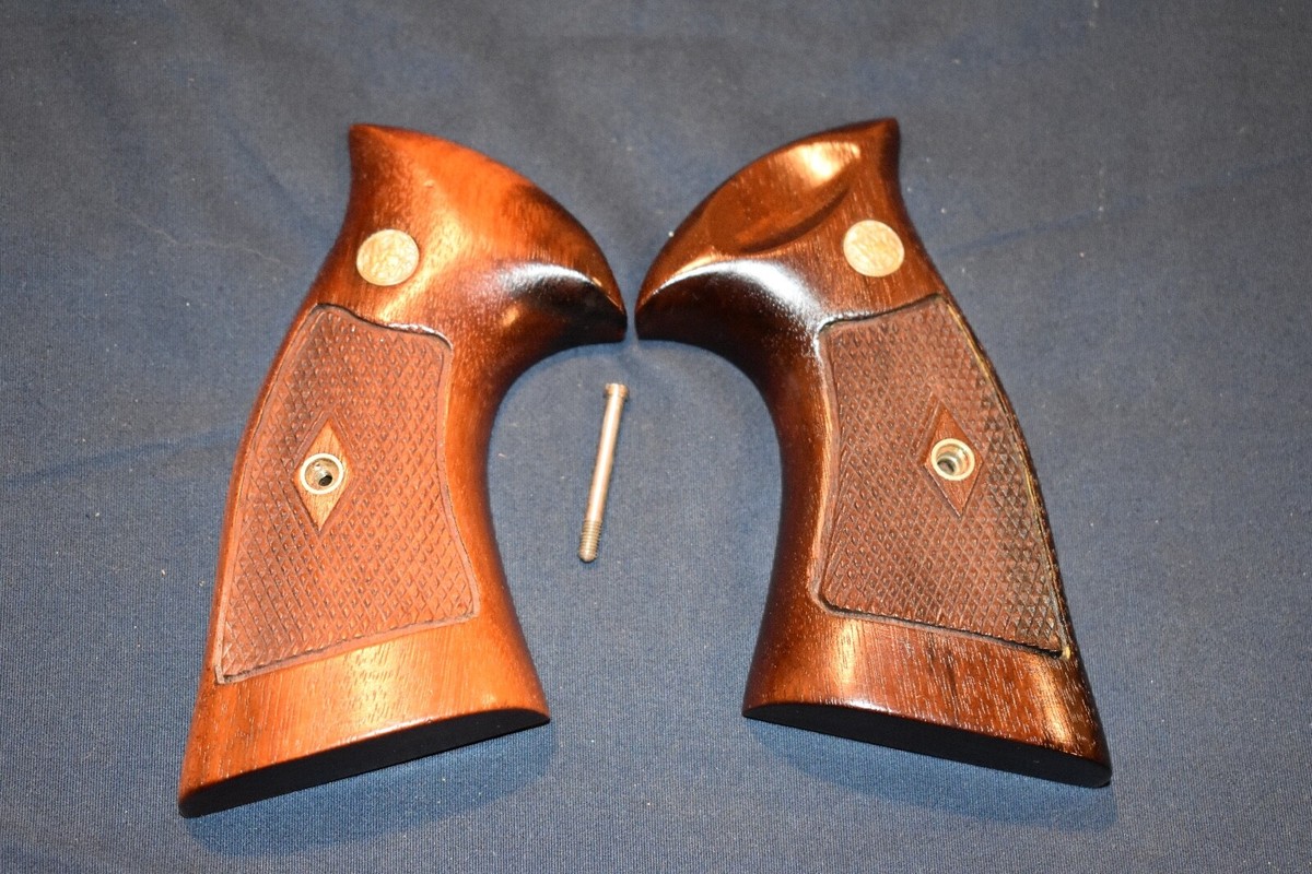 Smith & Wesson K-Frame 虎杢グリップ M10 19 66 Smith & Wesson K