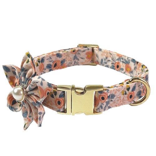 ID Engraved Custom Made Set Personalised Leash Name Cat Dog Collar Flower - Picture 23 of 29