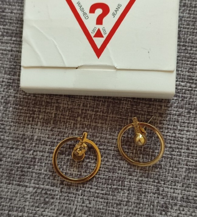 Guess Hoop Stud Earrings - Main Image