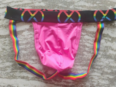2Xist Men's Microfiber Jock Jockstrap Underwear Medium MINT FREE SHIPPING!