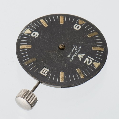 Vintage Wittnauer Ref. 4000 Skin Diver Dial Movement Parts Watchmakers Estate - Picture 2 of 3