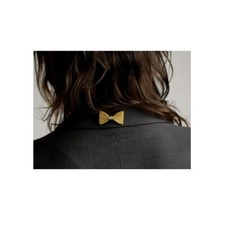 gabriela artigas bronze mesh vintage-chanel bow chain headband rrp $110.00