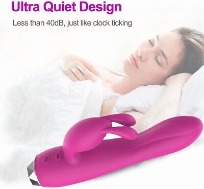 Vibromasseur Lapin étanche Pour Point G, Multi-vitesses, Rose – Jouet Adulte Féminin En Silicone