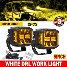 Colight 5"inch LED Side Shooter Work Light Bar Fog Lamp Driving Pods Offroad UTV