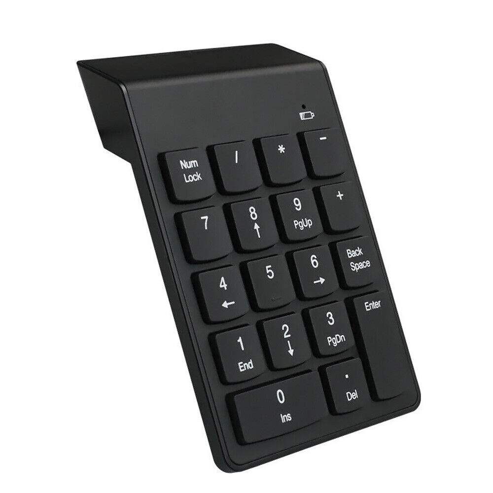 Teclado Numérico Usb Sem Fio 2.4ghz Numpad Numérico Número 1