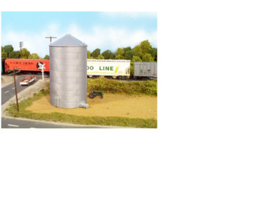 HO 44' Corrugated Grain Bin Kit Rix 305 Building Kit
