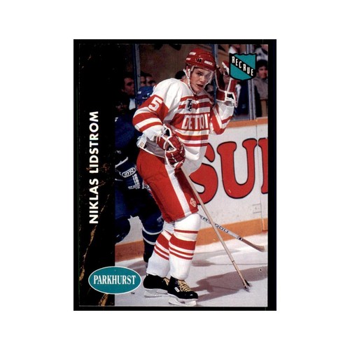 Nicklas Lidstrom [Niklas French] #37 1991 Parkhurst card