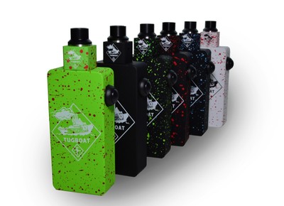 Tugboat Box Mod Clone Kit W/ MOSFET Dual 18650 Tuglyfe zombie splatter +  RDA