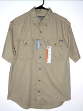Men's New w/Tags, Short Sleeve Button Up Shirt by Eddie Bauer in Size Medium