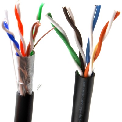 Externes Outdoor Cat5E KUPFER Netzwerk Ethernet Kabel FTP/UTP Posten 50m/100m/305m