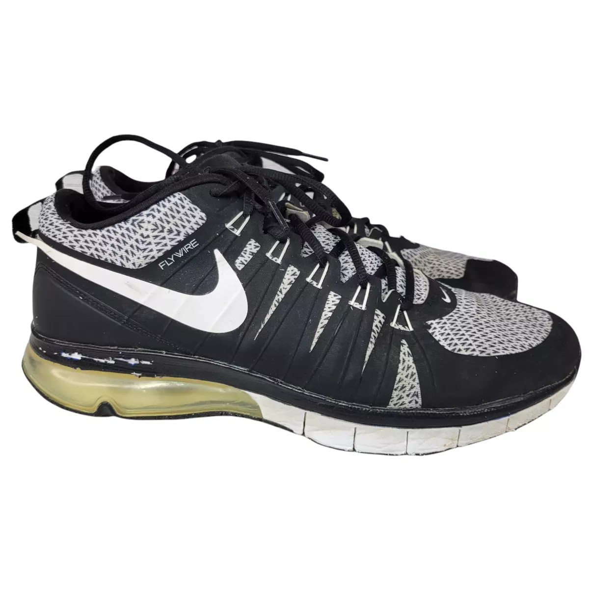 Nike Air Max TR 180 Mens Running Shoes Size 13 Flywire Black White 723973-016 eBay