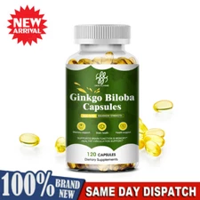 Ginkgo Biloba 500MG for Brain Function & Memory Support, Gluten Free & Non-GMO